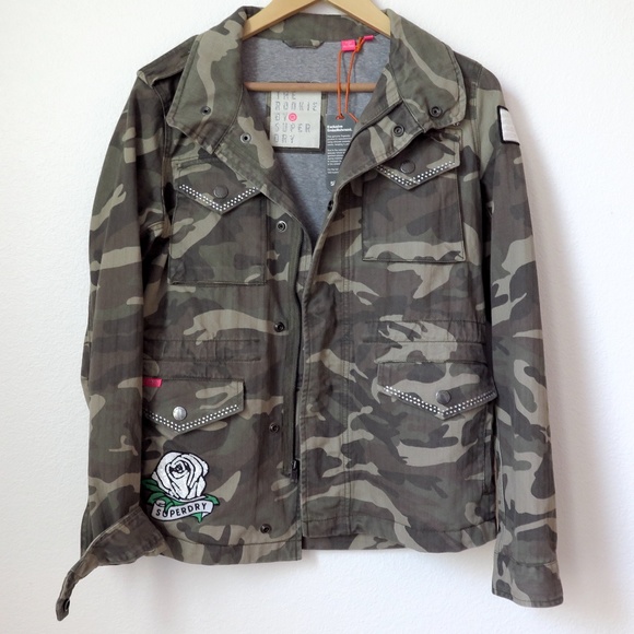 Superdry Jackets & Blazers - Superdry Embellished Military Jacket